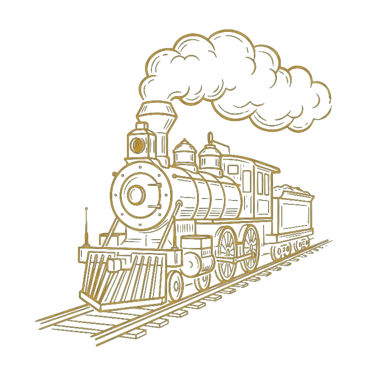 Steam train illustration